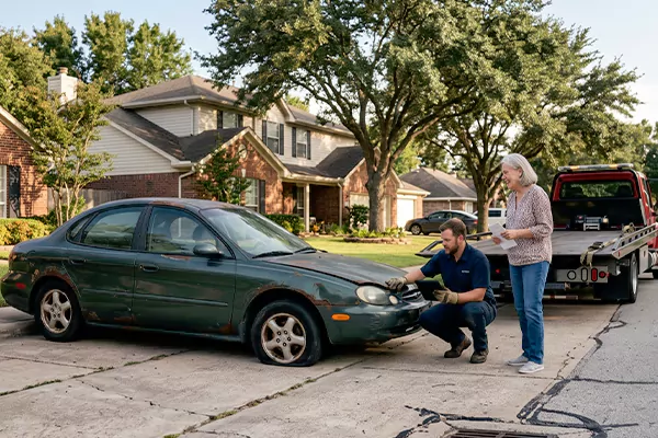 Abandoned Car Removal in Dallas, TX