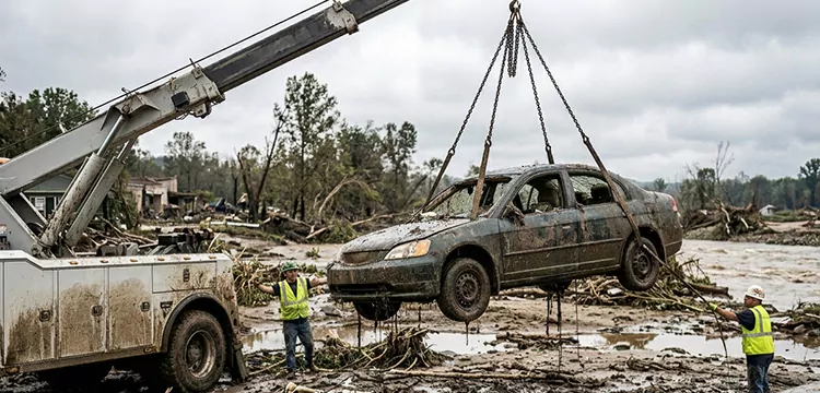 Flood Damaged Car Removal for Cash in Dallas