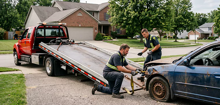 Wrecked Car Towing in Dallas