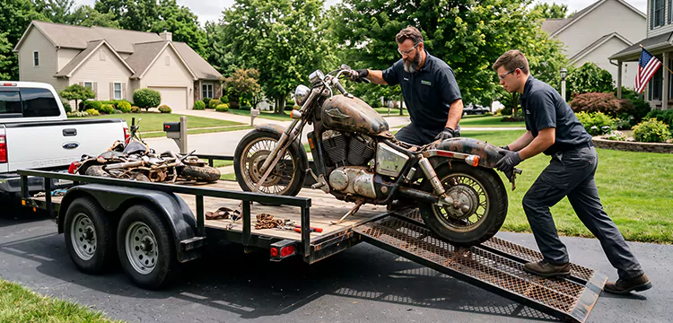 Damaged Motorcycle Removal in Dallas