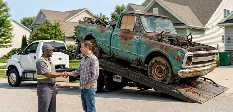 Non-Running Junk Truck Removal in Dallas
