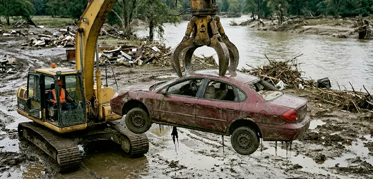 Flood Damaged Junk Car Pick Up for Cash in Dallas