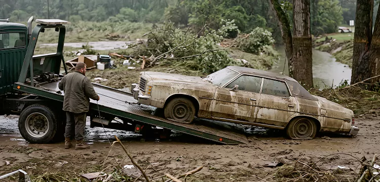 Flood-Damaged Junk Car Disposal in Dallas