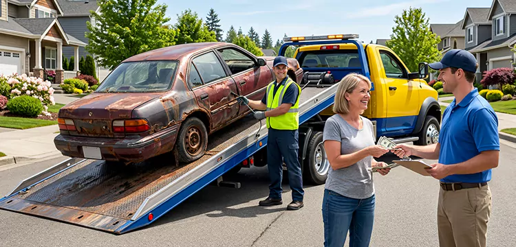 Water-Damaged Scrap Car Removal in Dallas